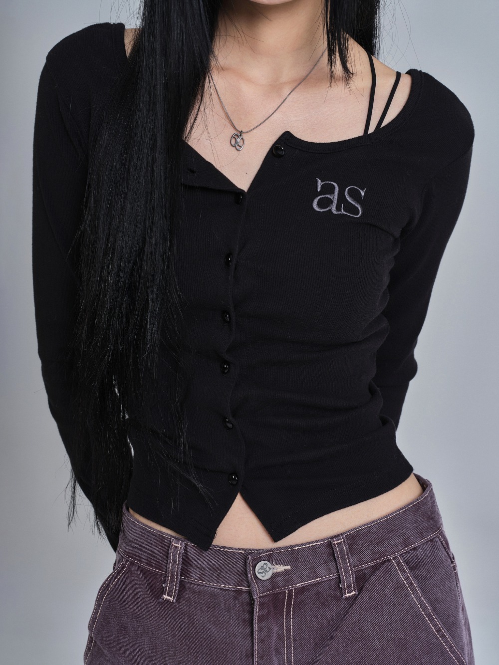 ASON SICILY BUTTON CARDIGAN