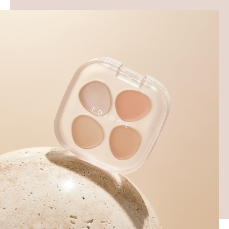 日本to/one 四色柔滑花瓣高光遮瑕盤 Petal Float Flawless Touch Concealer #01