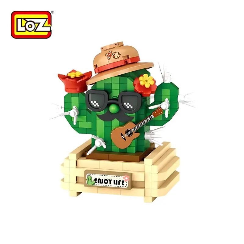 Cactus Mini Building Block Potted Home Decoration