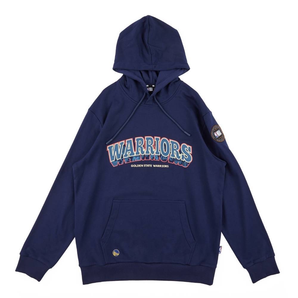 NBA 帽T 立體 印花 深藍 連帽T恤 勇士隊 3355105080