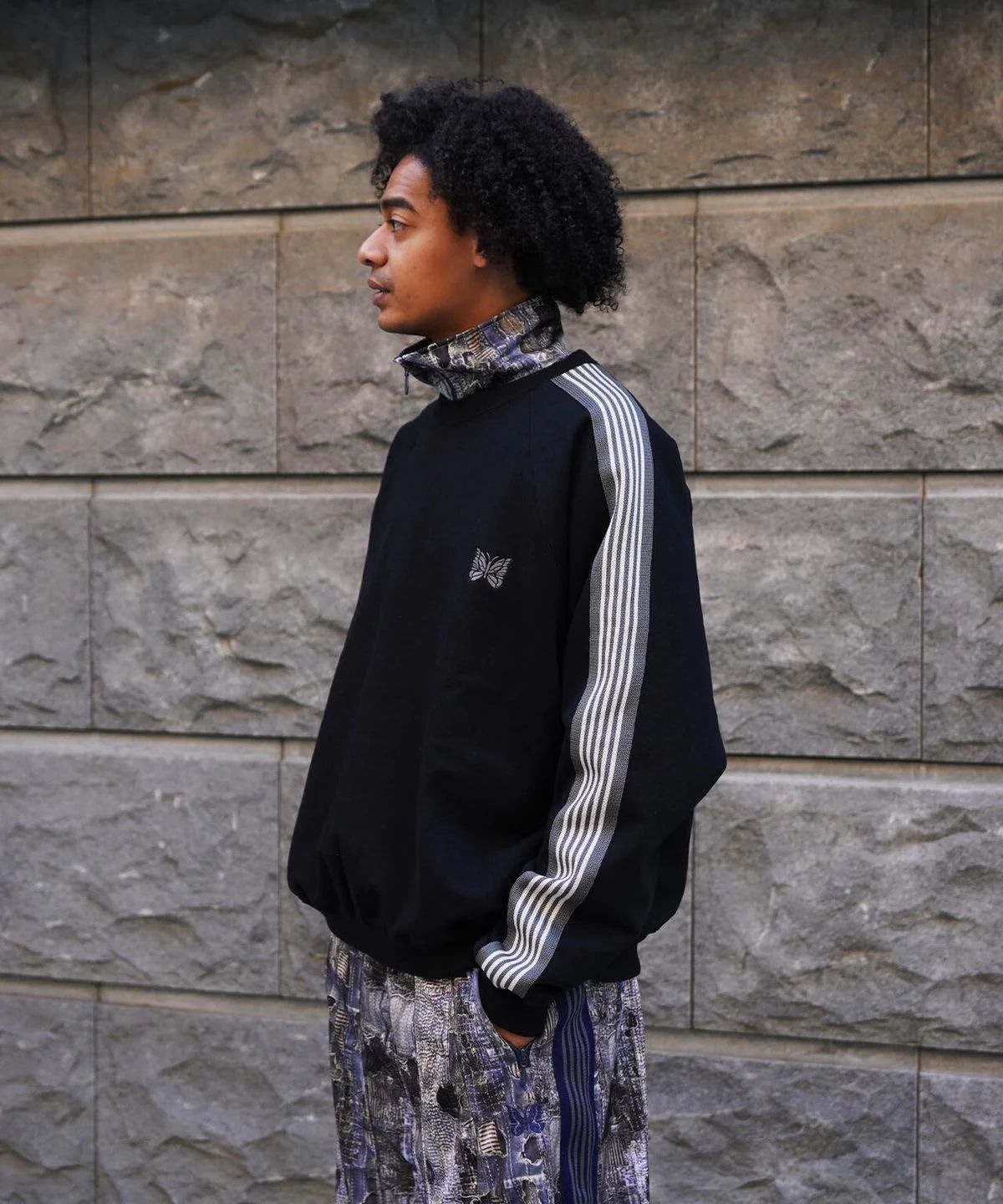 NEEDLES/ TRACK CREW NECK - COTTON JERSEY (一月到港)