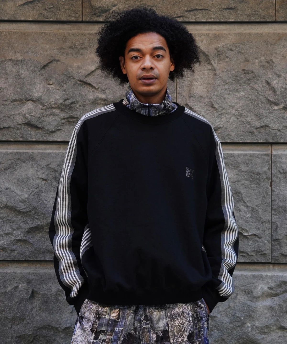 NEEDLES/ TRACK CREW NECK - COTTON JERSEY (一月到港)