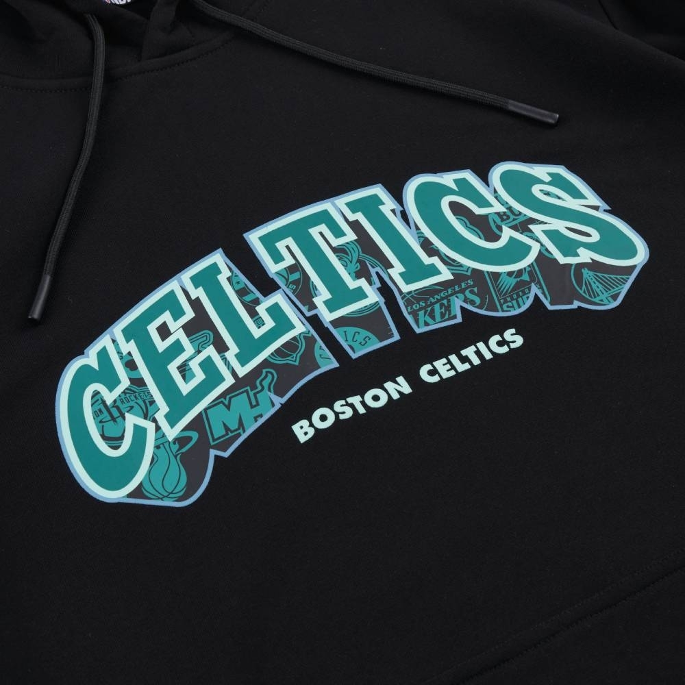 NBA 帽T 立體 印花 黑 連帽T恤 塞爾提克隊 3355105220