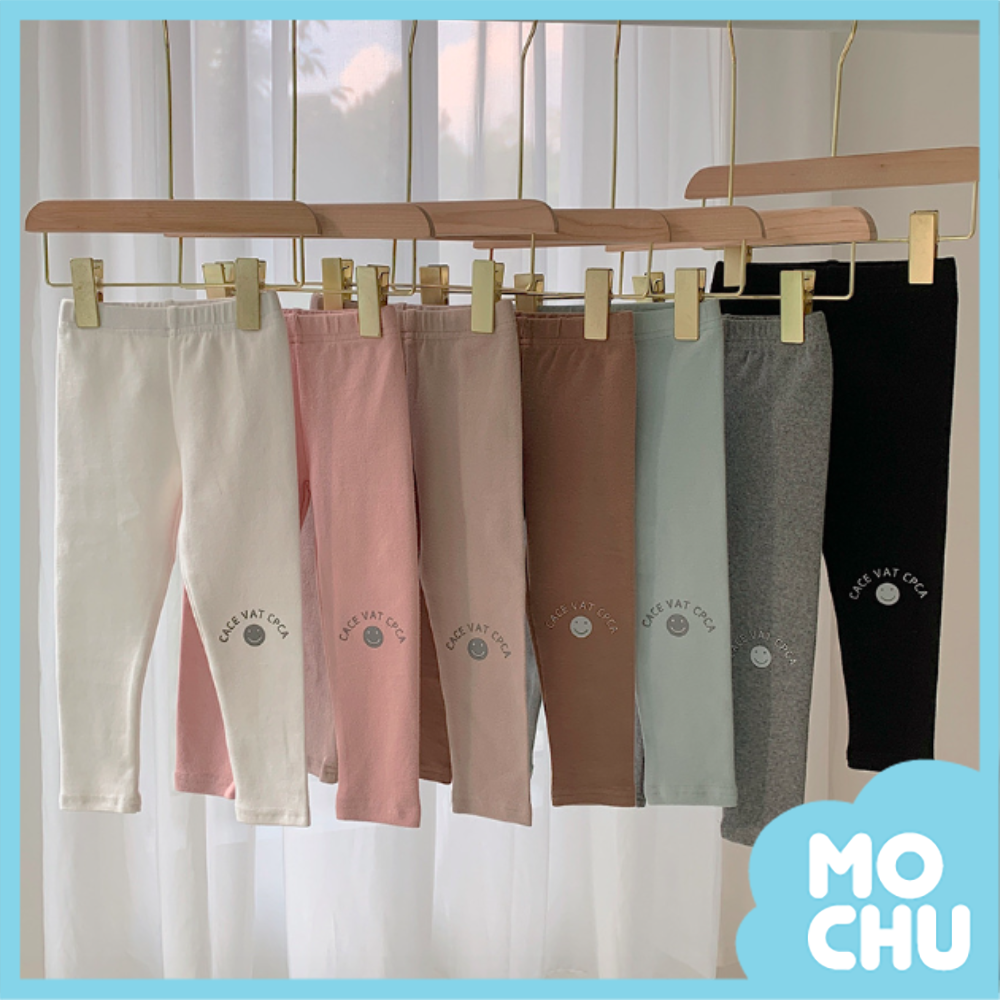 英文笑臉內搭長褲(七色)