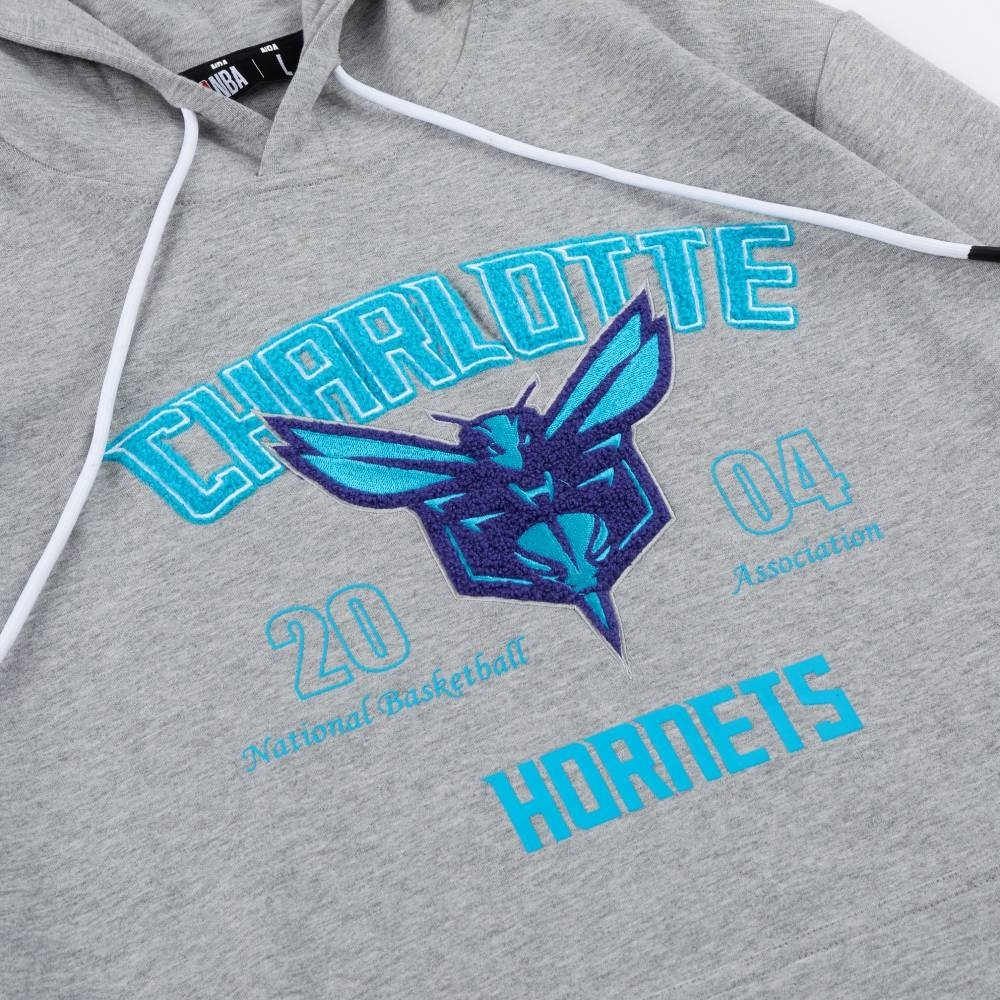 NBA 帽T 基本 隊徽 灰 連帽T恤 黃蜂隊 3355106012