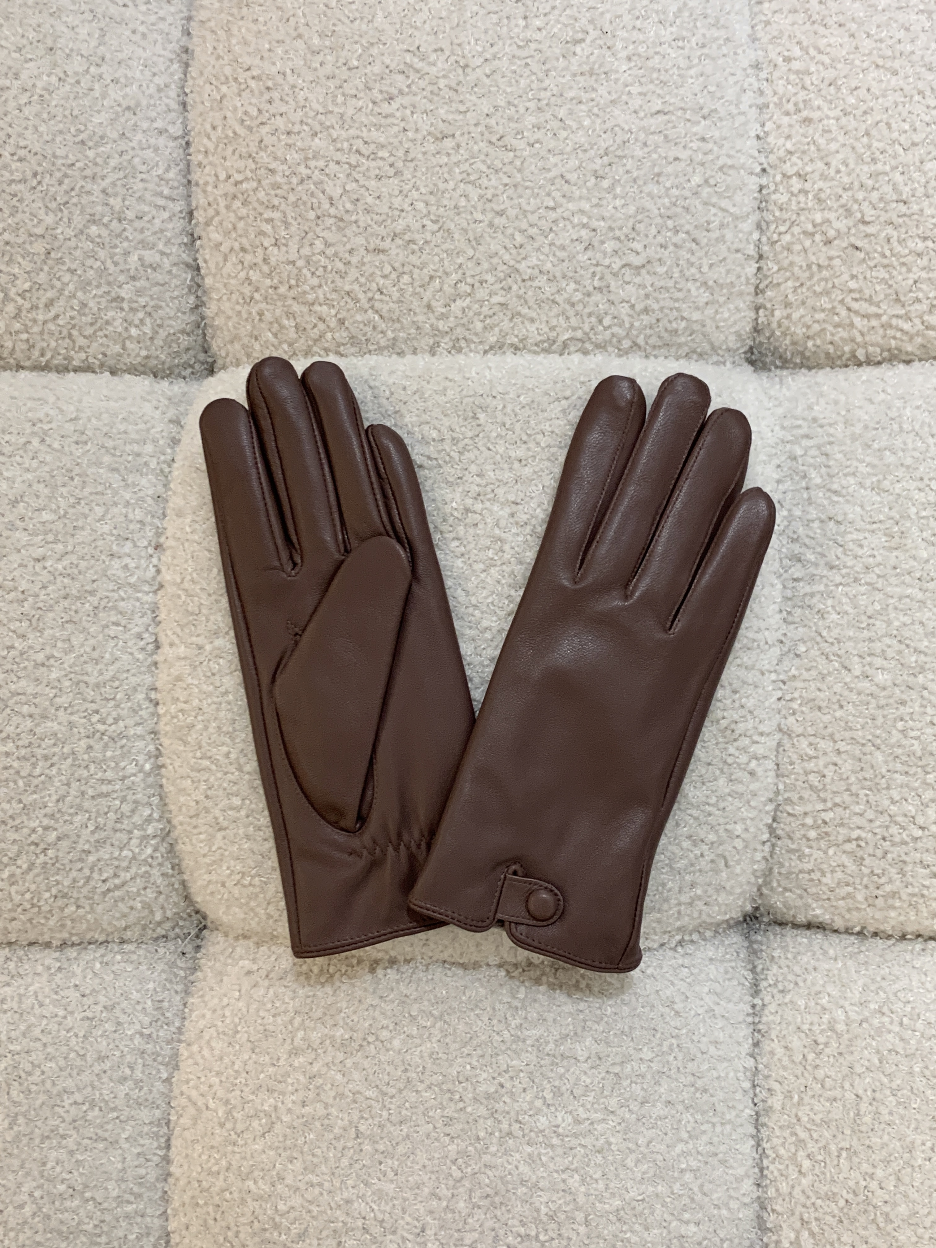 刷毛皮手套(藕)