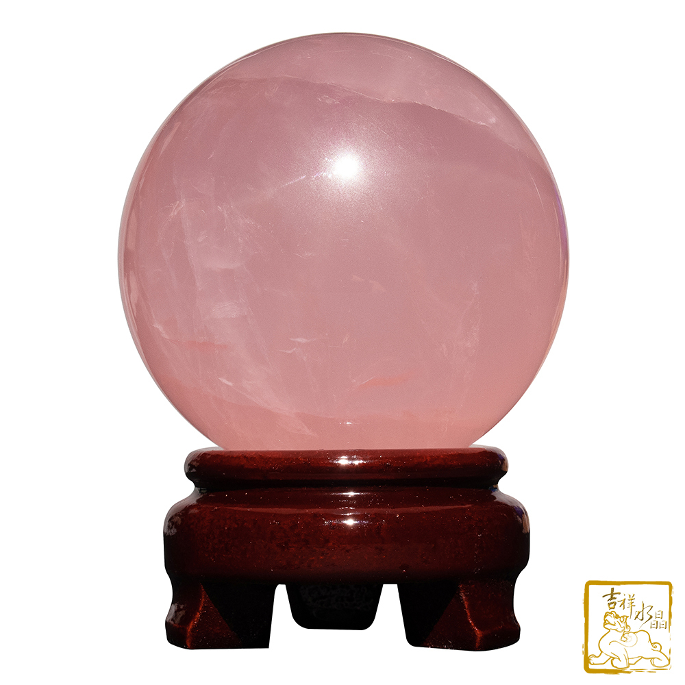 星光粉水晶球 8.3cm 好人緣