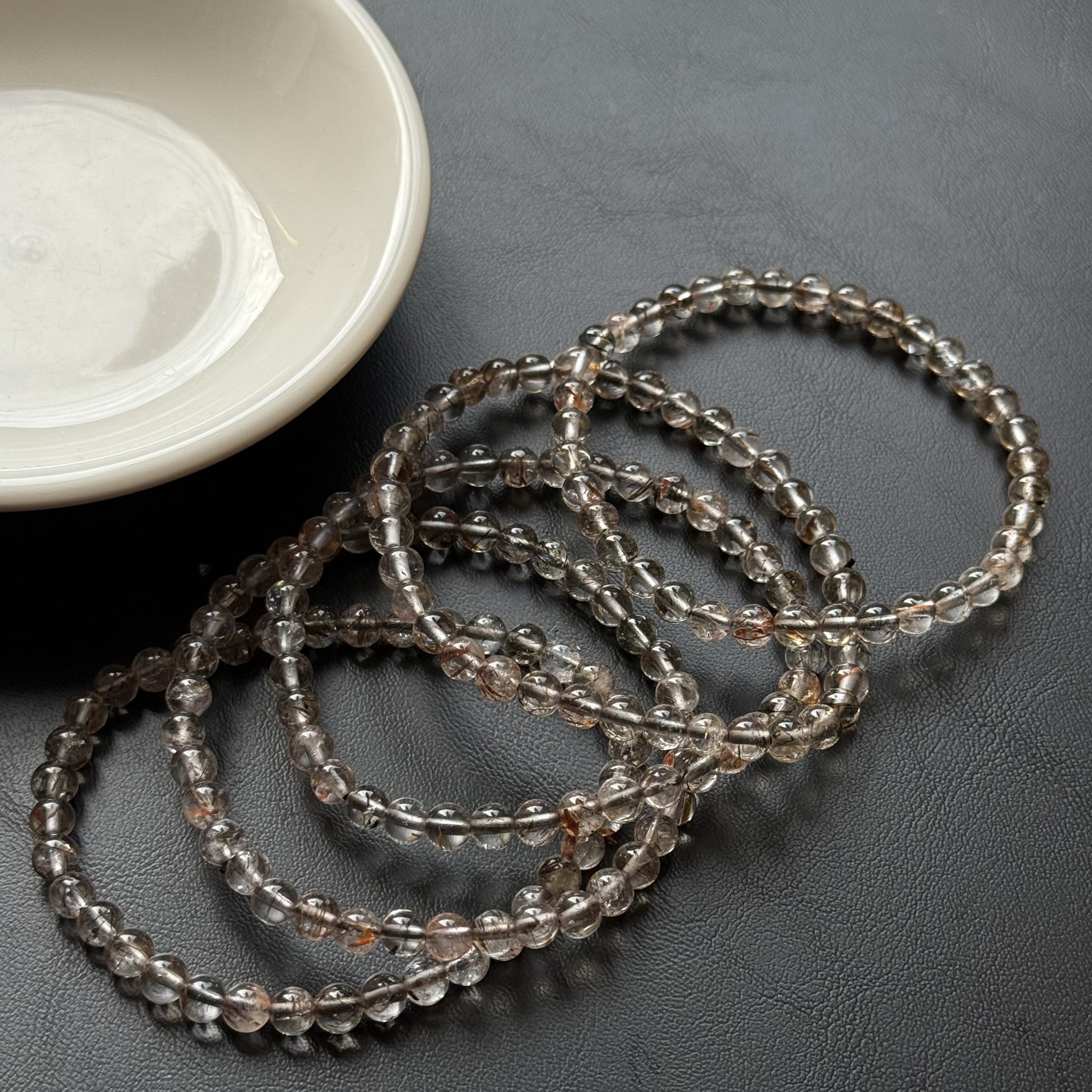 [原石] 黑金超七 水晶手串