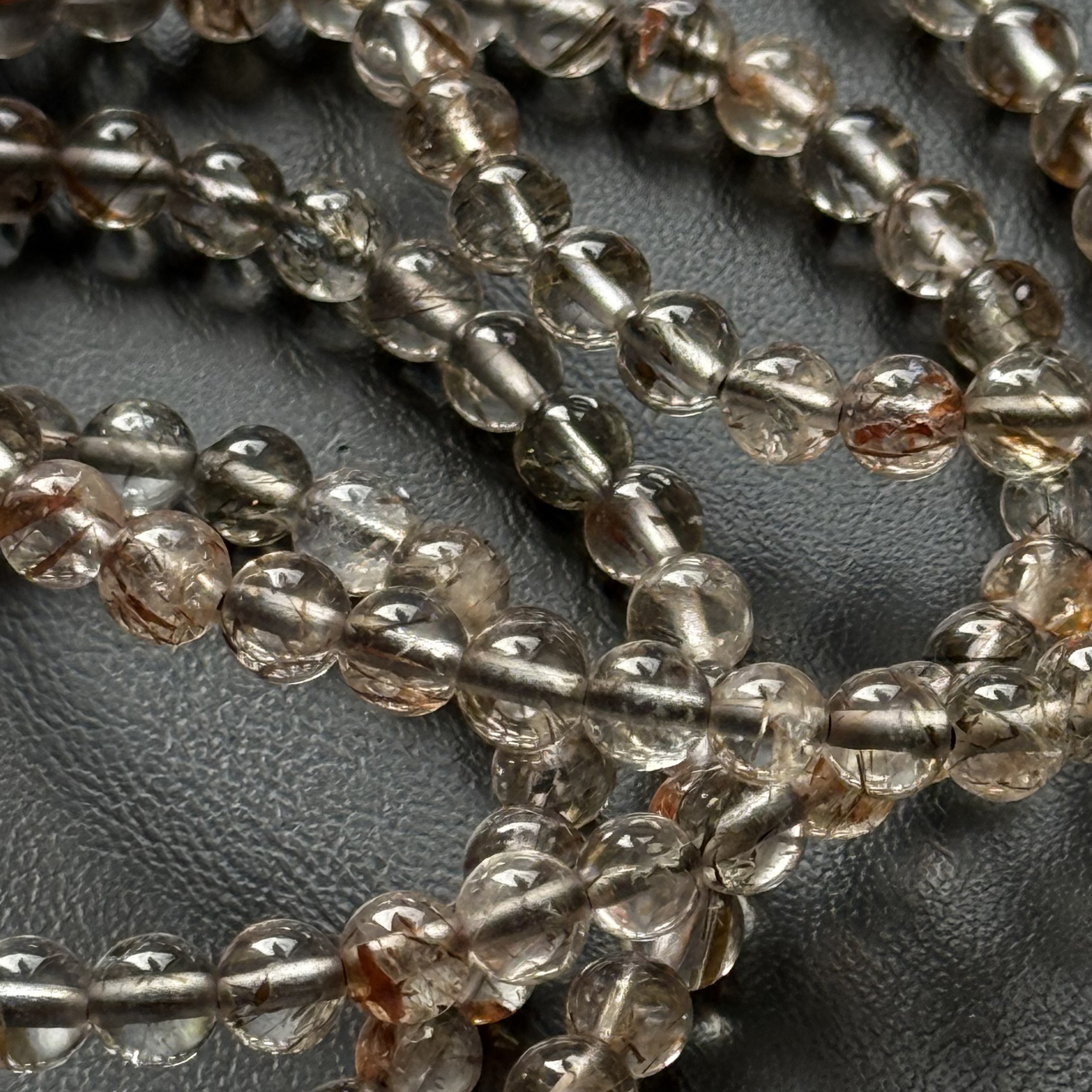 [原石] 黑金超七 水晶手串