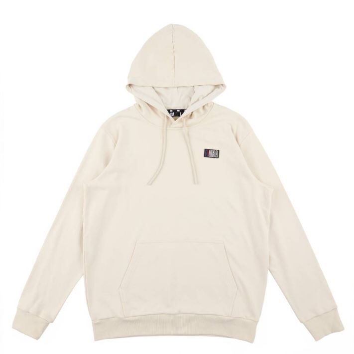 NBA 帽T 基本 LOGO 米白 連帽T恤 3355106301