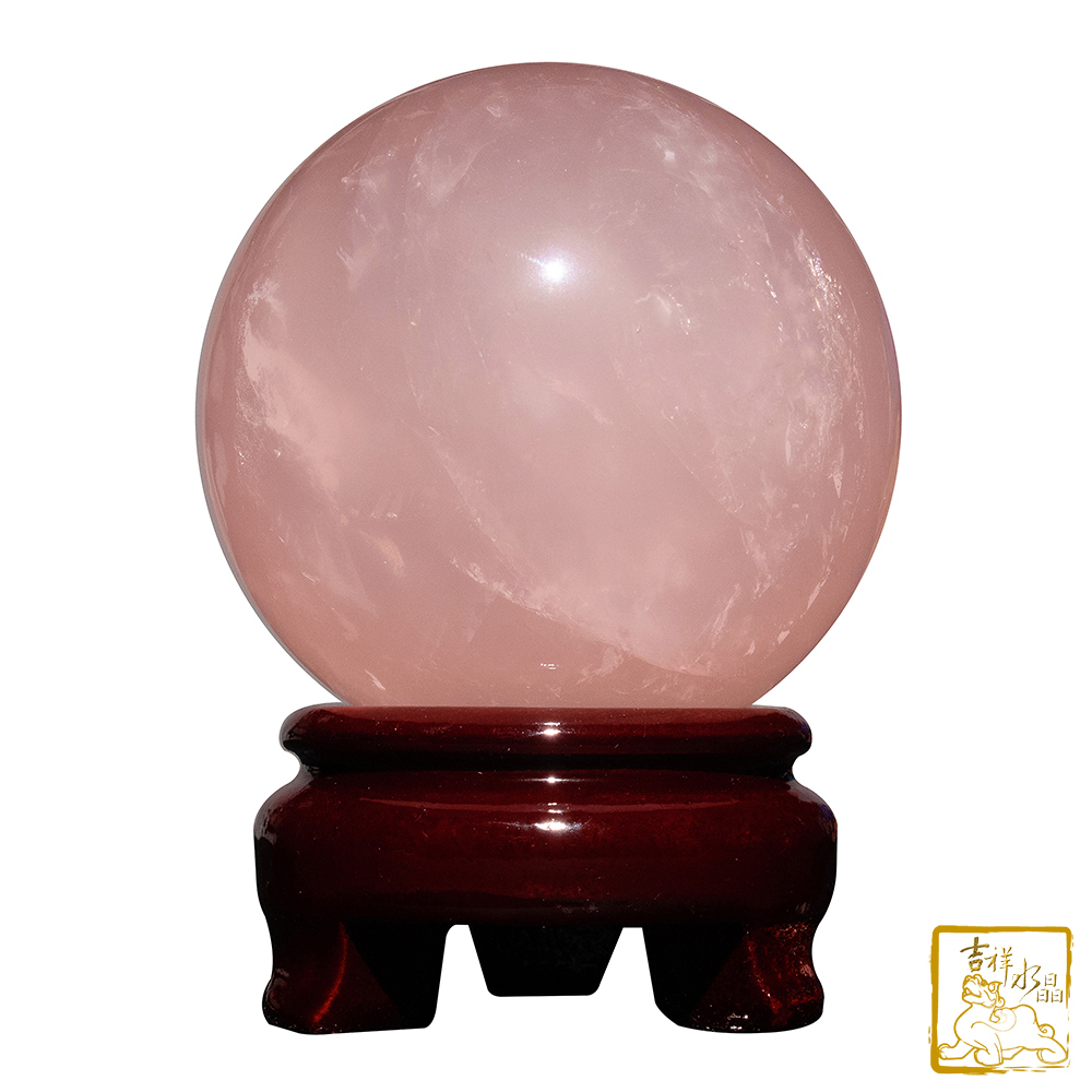 星光粉水晶球 8.1cm 好人緣