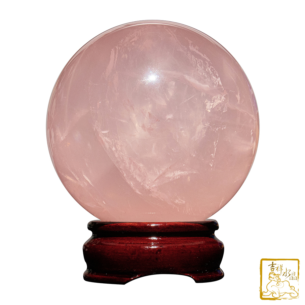 星光粉水晶球8cm 好人緣【吉祥水晶專賣店】