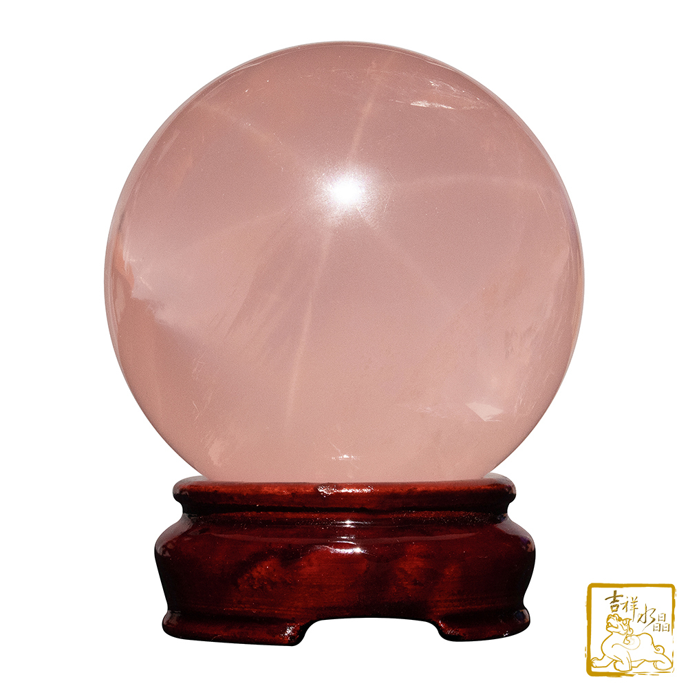 星光粉水晶球 7.1cm 美滿幸福