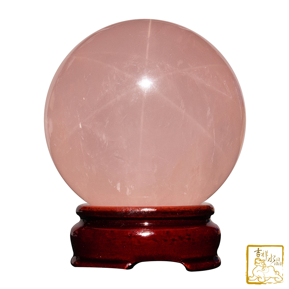 星光粉水晶球 7.2cm 美滿幸福