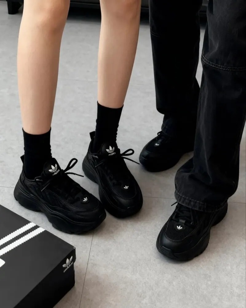 KTQ STORE ‧ Adidas Ozgaia W 全黑 黑武士 厚底 增高 女鞋  JQ4110