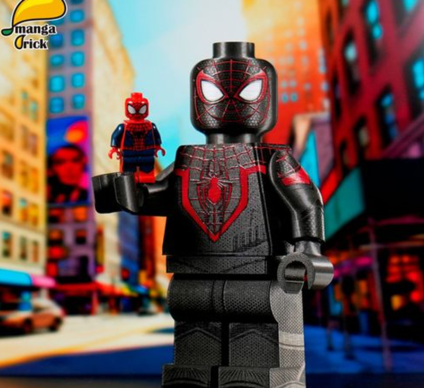 【Manga Brick】蜘蛛人/ 死侍/ 毒液  （全開模巨型人仔）