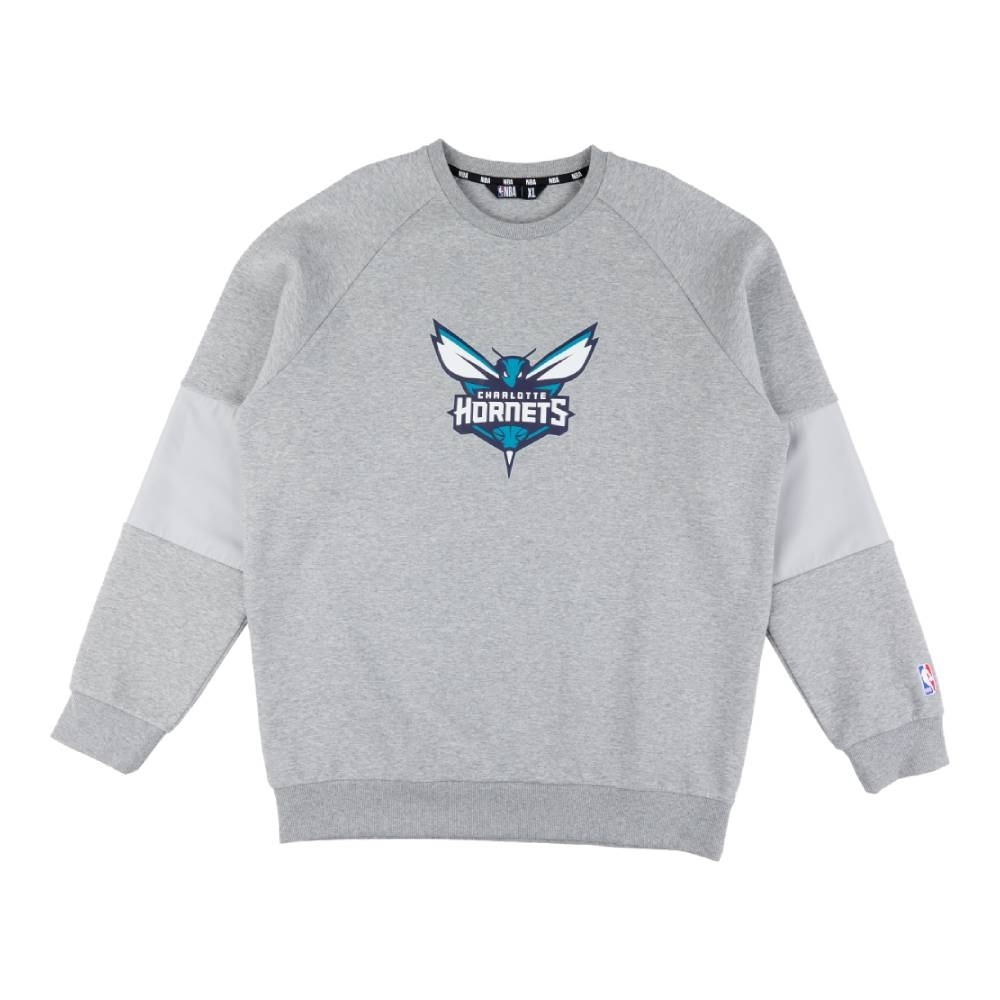 NBA 大學T 基本 拼接 隊徽 灰 長袖上衣 黃蜂隊 3355114112