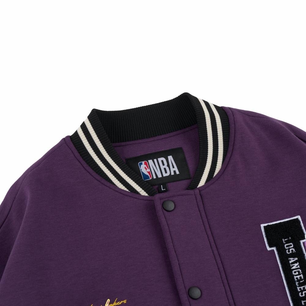 NBA 外套 美式 紫 棒球外套 湖人隊 3355140890