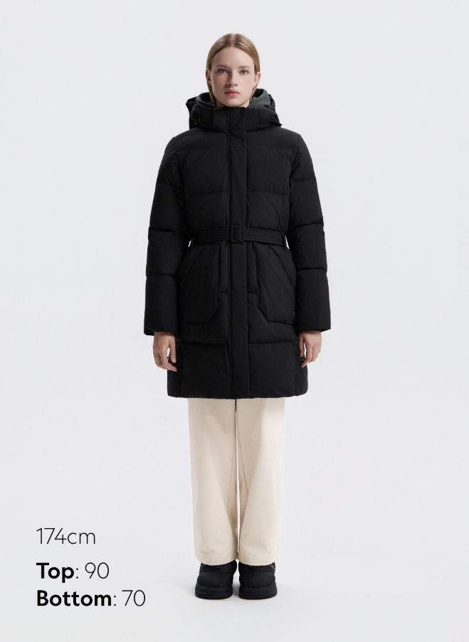 【預購】AKR121807 National Geographic 女裝鵝絨中長款羽絨服 (N254WDW090)