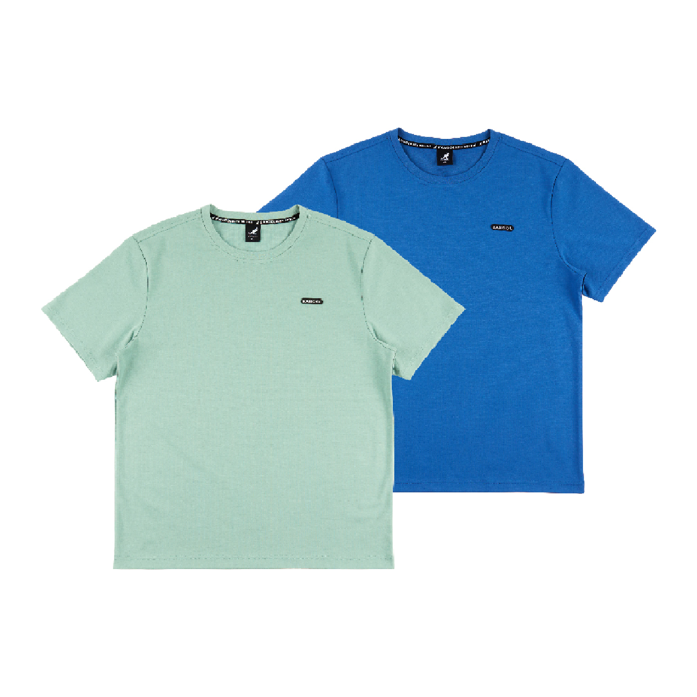 男女款 KANGOL TEE 淺綠色 藍色 英國 袋鼠 小LOGO 休閒 經典 涼感 排汗 短T【63251023】