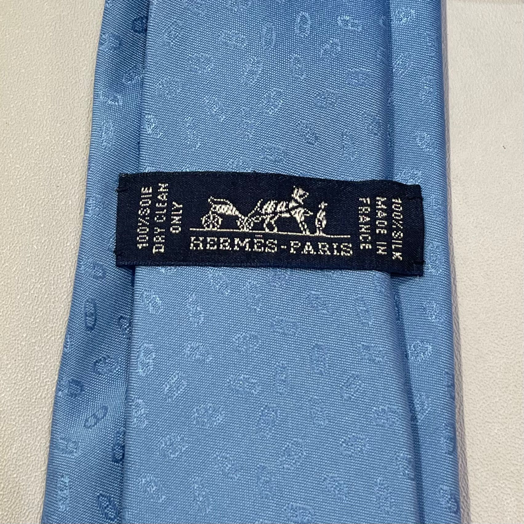 全新HERMES領呔 7CM BLEU LAC 真絲 TIE H036386T 04 #BRAND NEW#香榭站正品