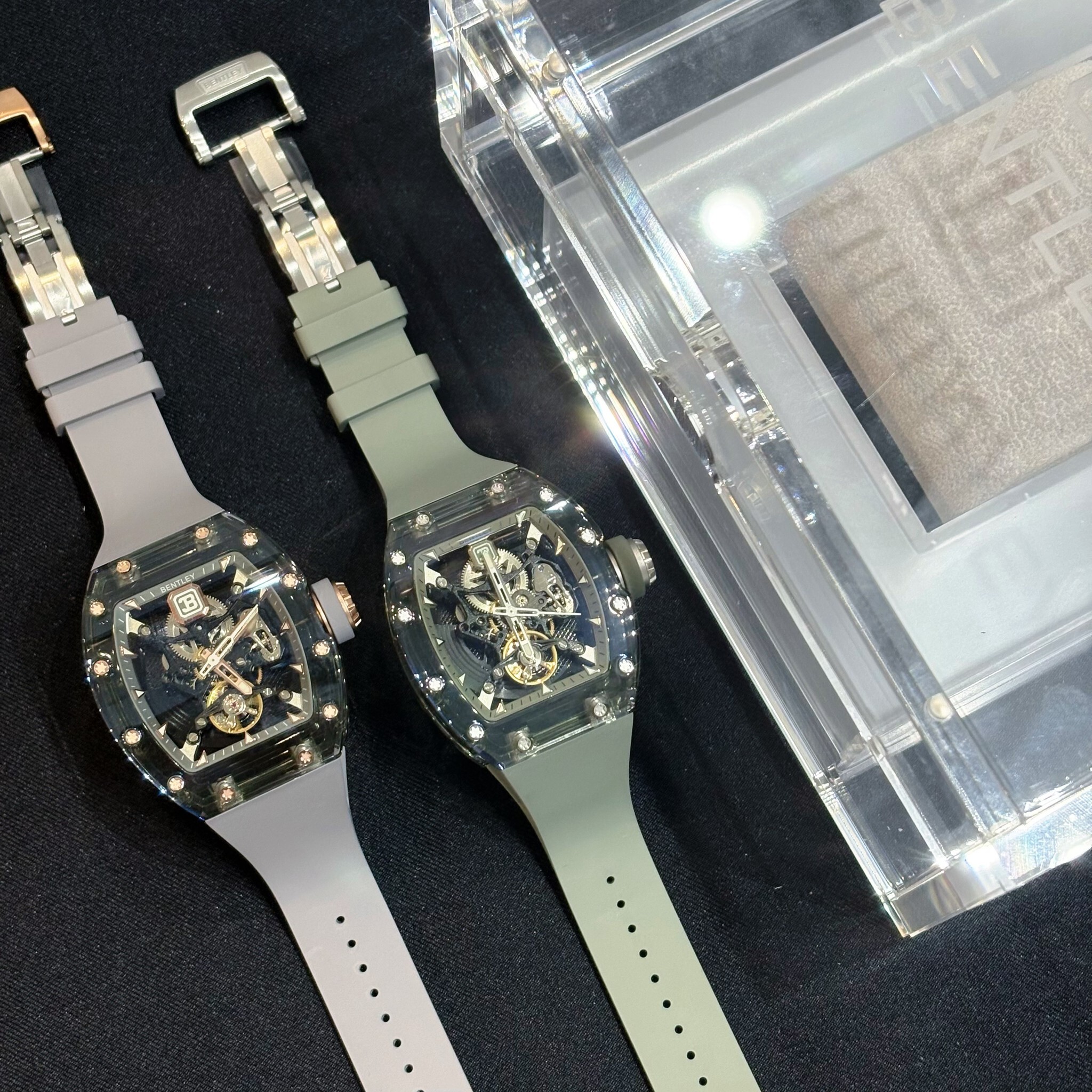 【BENTLEY 賓利】 THE LUMINA 幻影系列 BL-70系列 綠透殼  自動上鍊 水晶錶殼 鏤空 綠透殼 機械錶