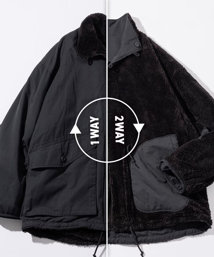 "代購" FREAK'S STORE 立領兩面穿刷毛外套