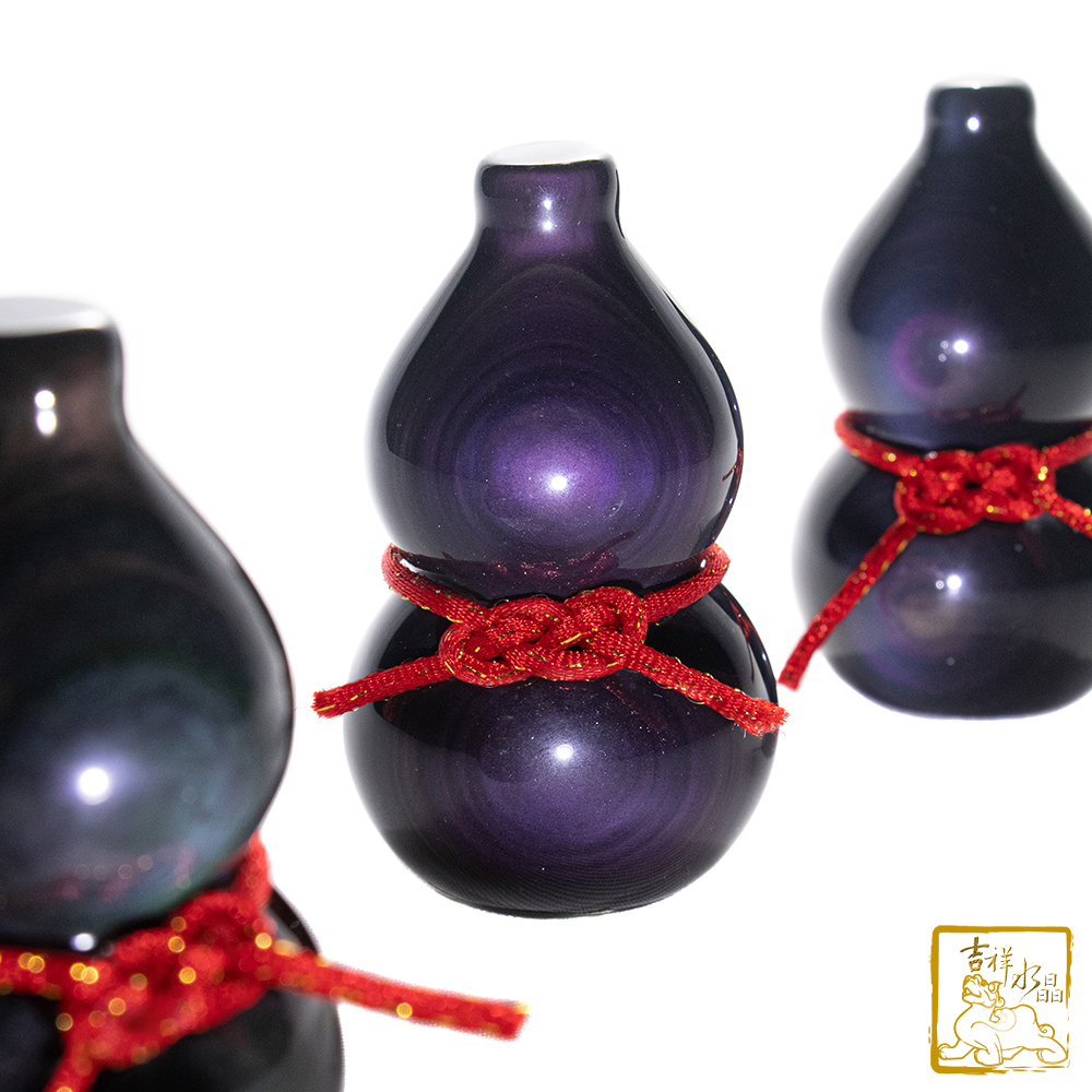 彩虹黑曜葫蘆 165g 化小人