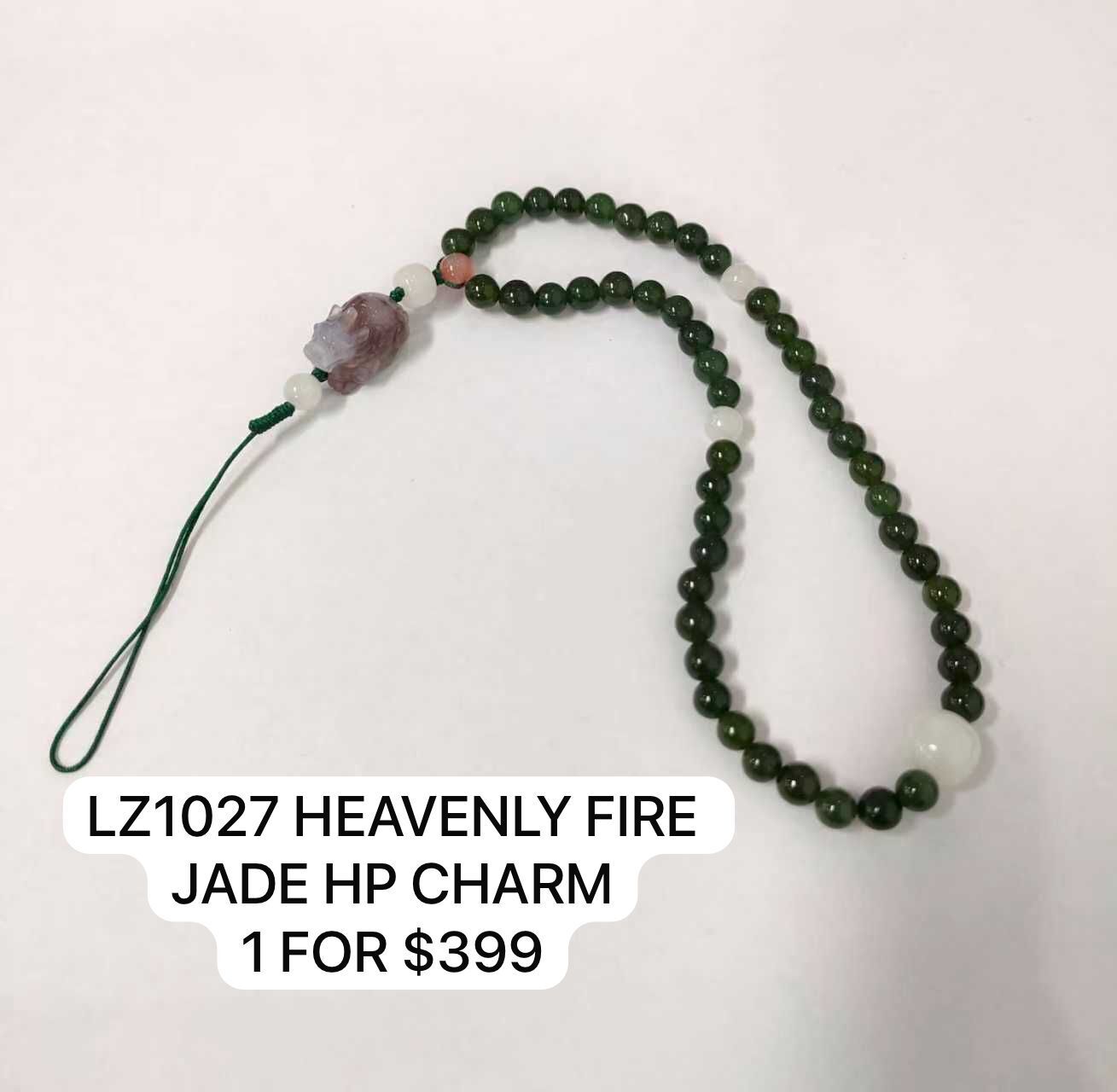 1 LZ1027 HEAVENLY FIRE JADE HP CHARM