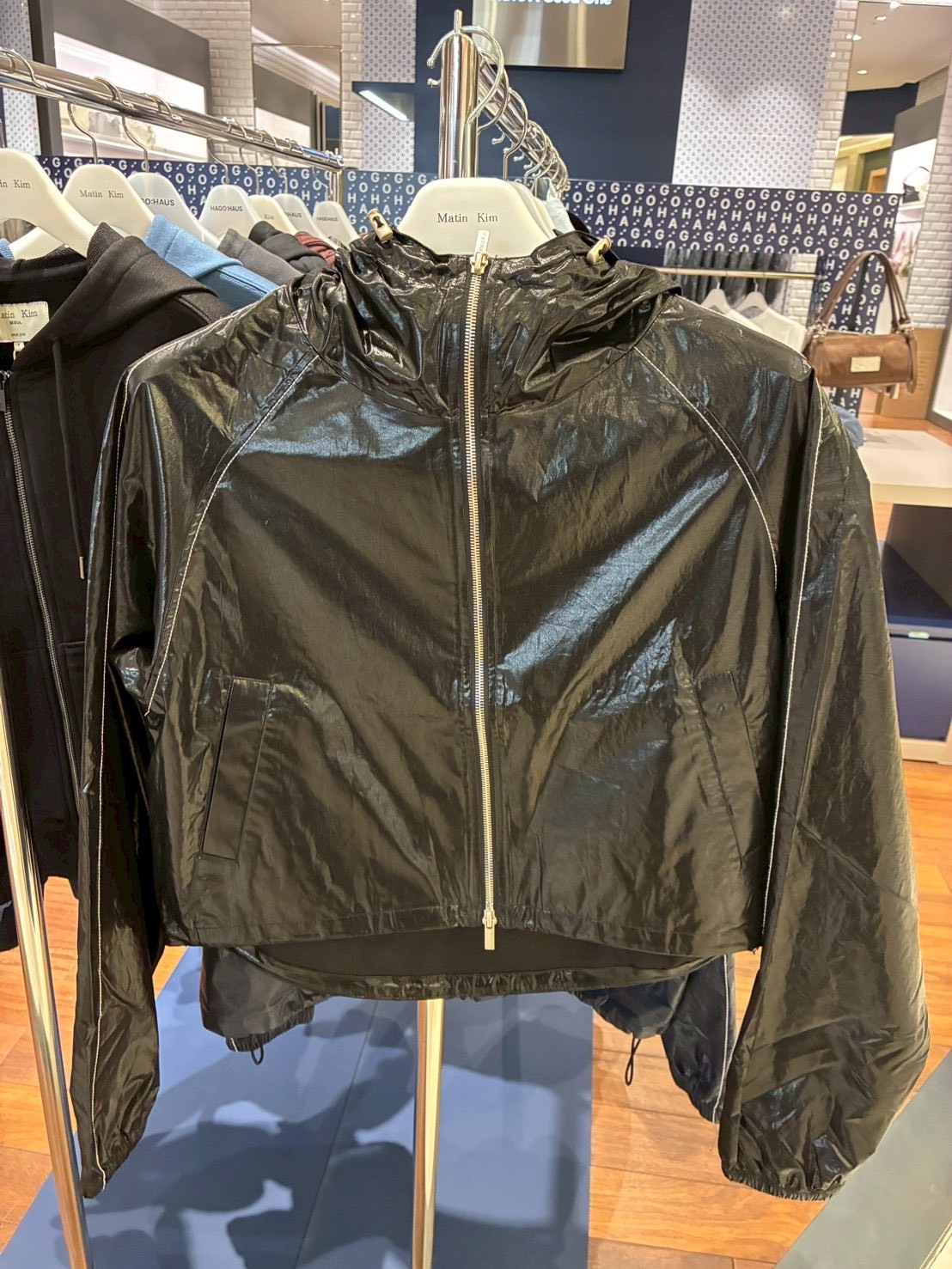 【韓國連線】MATIN KIM CROP HOODY COATING JUMPER 2色 ML2500JP039