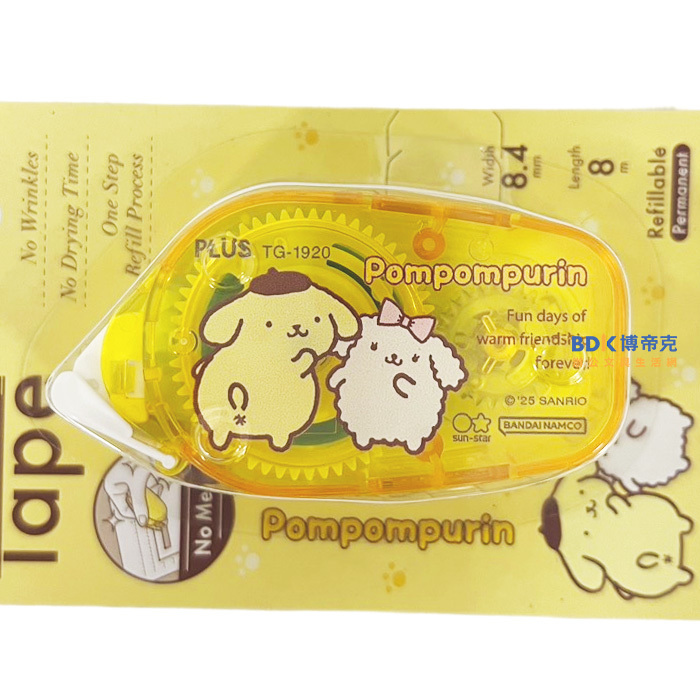 PLUS 台灣普樂士 三麗鷗 立可貼 豆豆貼 米豆 TG-1920-SS-TW 限定版