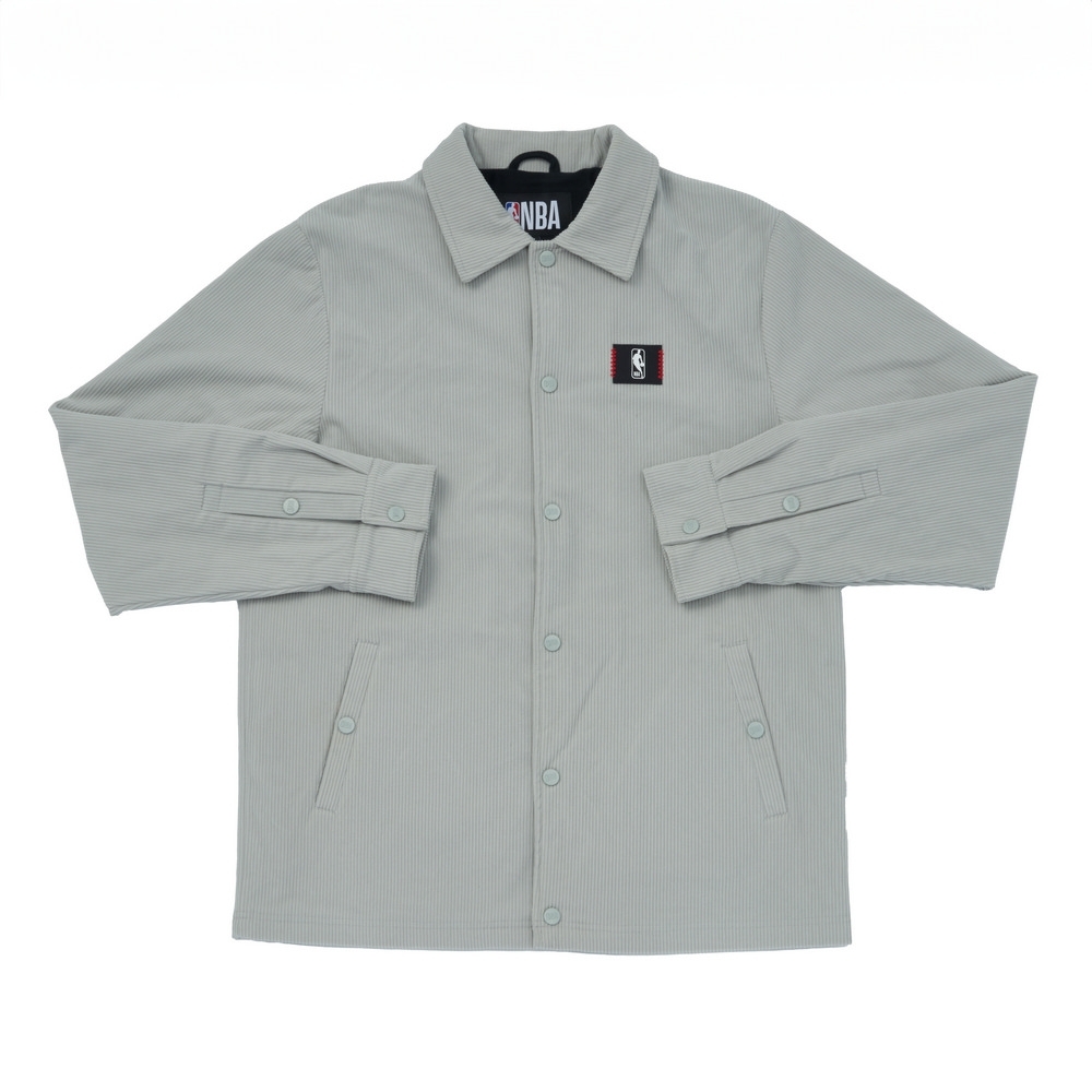 NBA 外套 灰 燈芯絨 教練外套 3455140511