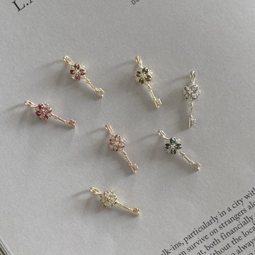 14K Fortune Clover Key墜飾