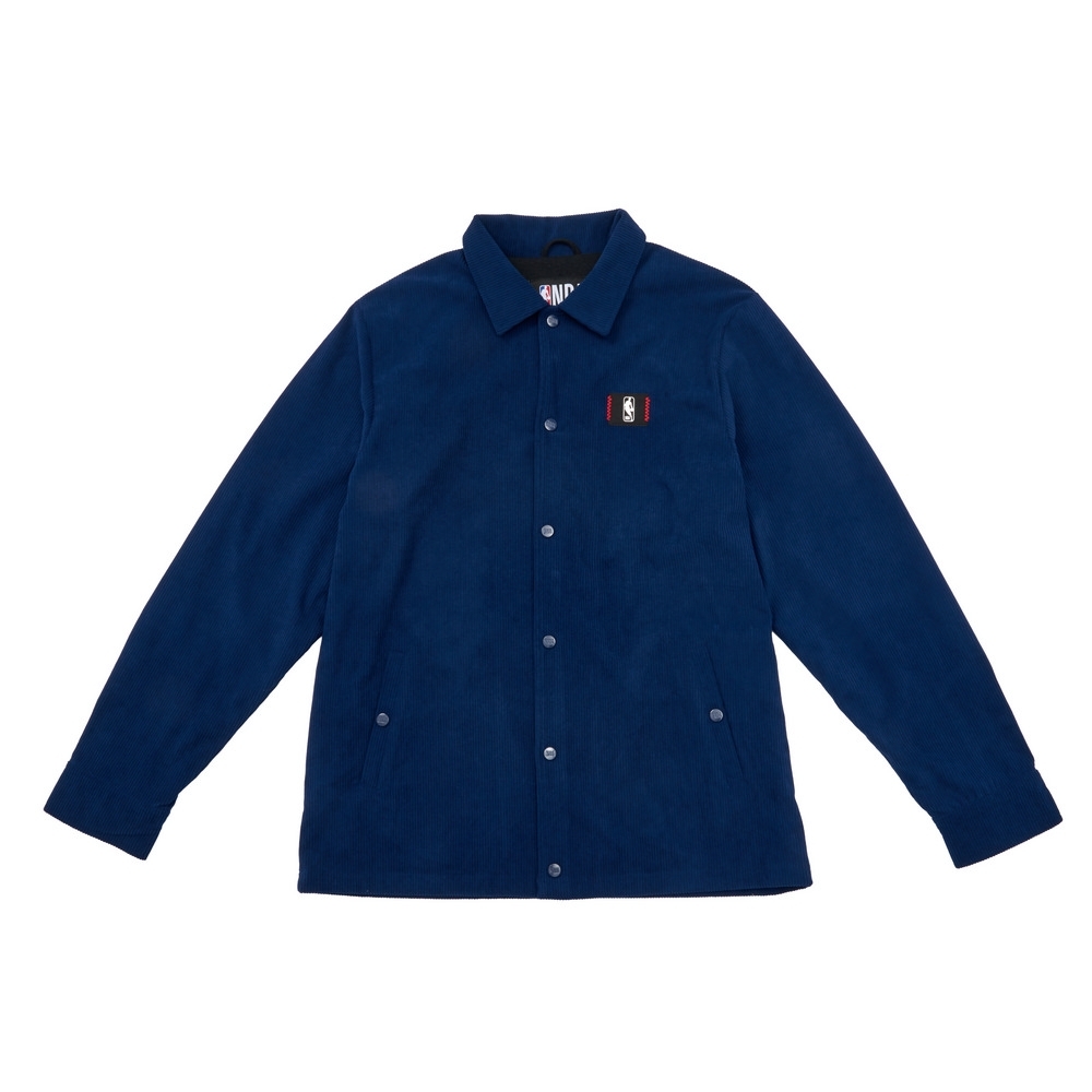 NBA 外套 藍 燈芯絨 教練外套 3455140582