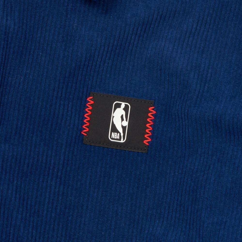 NBA 外套 藍 燈芯絨 教練外套 3455140582