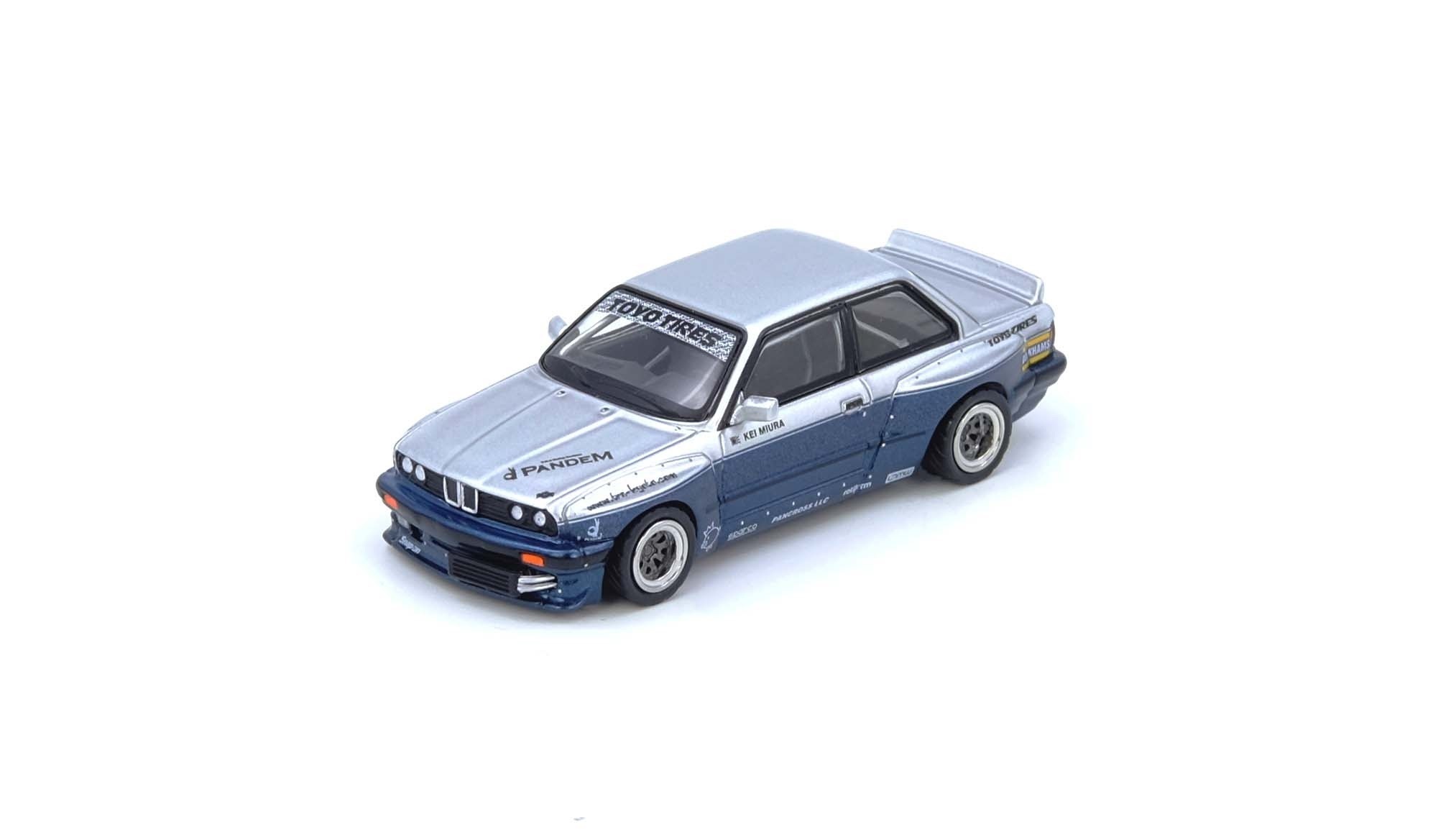 PO-$153 * INNO MODEL * 1:64 PANDEM E30 M3 Silver/Blue