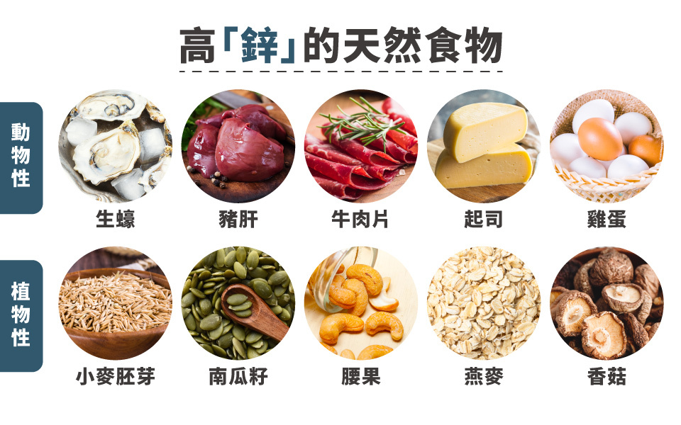 鋅含量高的天然食物