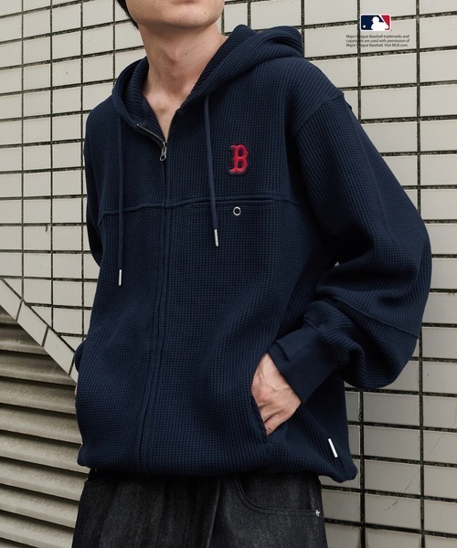 【預購】PERUSHU × MLB 雙拉鍊連帽外套 4色 98815748