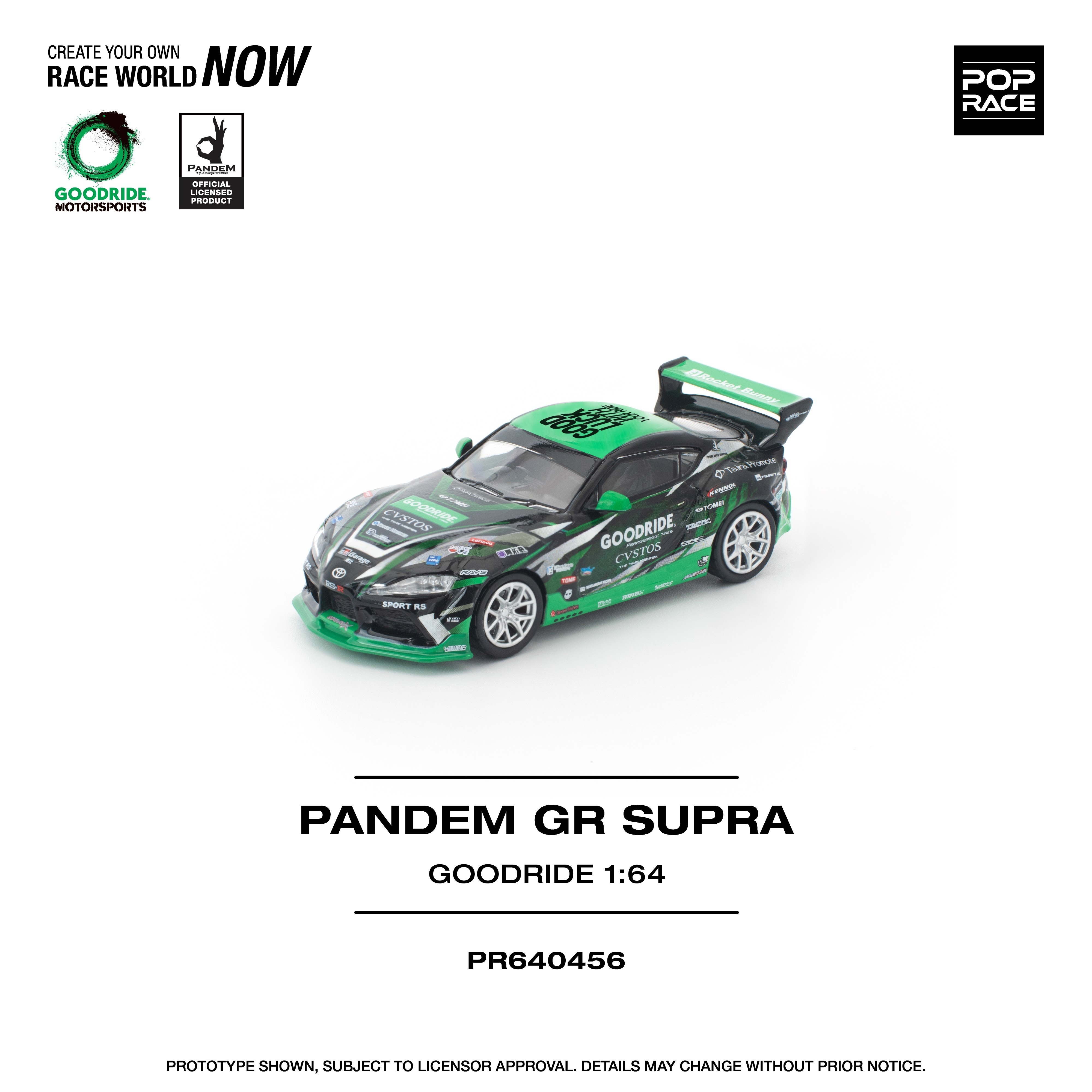 PO-$115 * POP RACE * 1:64 GOODRIDE PANDEM GR SUPRA