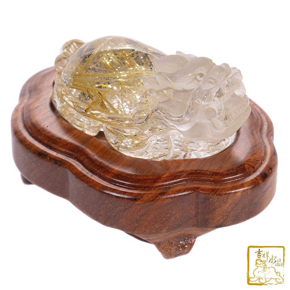 鈦晶龍龜 59.6g 聚財平安