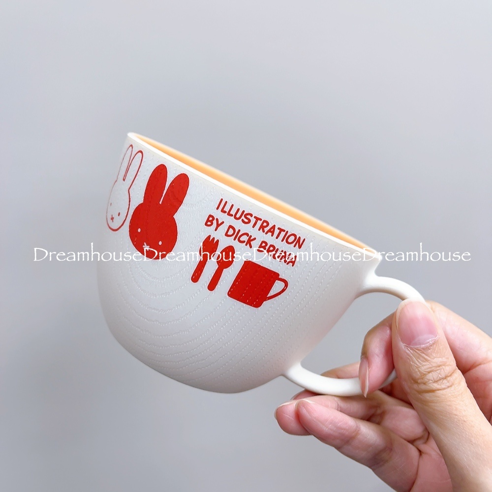 日本製 DickBruna miffy 米飛兔 米菲兔 可微波 輕量 兒童碗 湯碗 餐具 兒童餐具 碗 把手湯碗