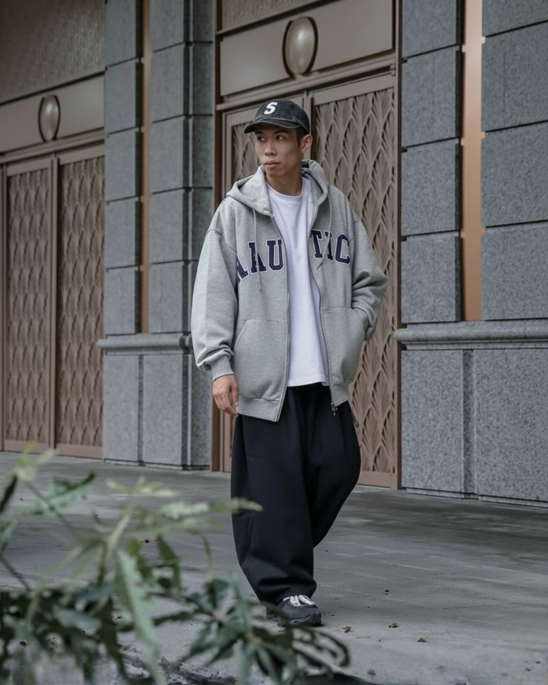 "代購" NAUTICA Arch Logo Sweat Zip Hoodie 雙拉鍊外套