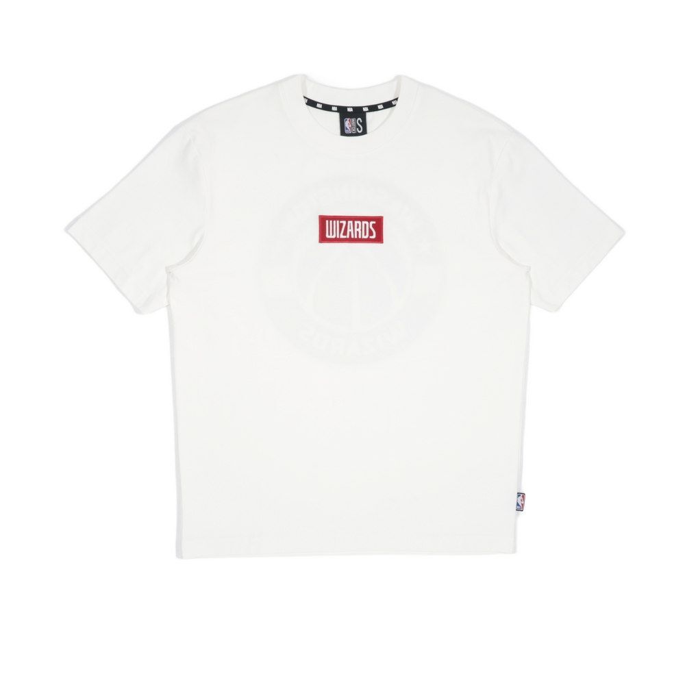NBA 短T BOX刺繡 白 短袖上衣 巫師隊 3525104000
