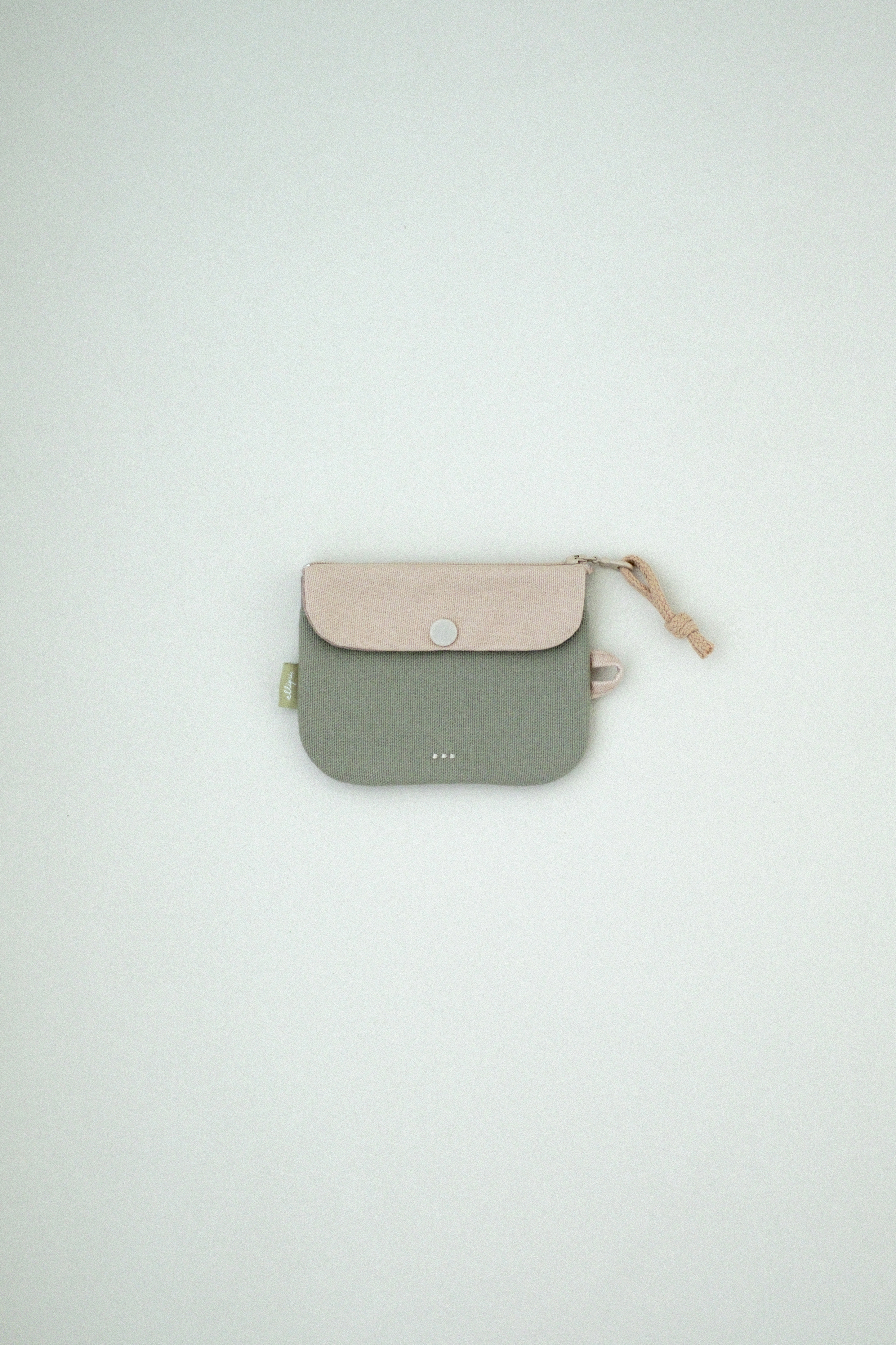 雙層零錢包 | 灰綠