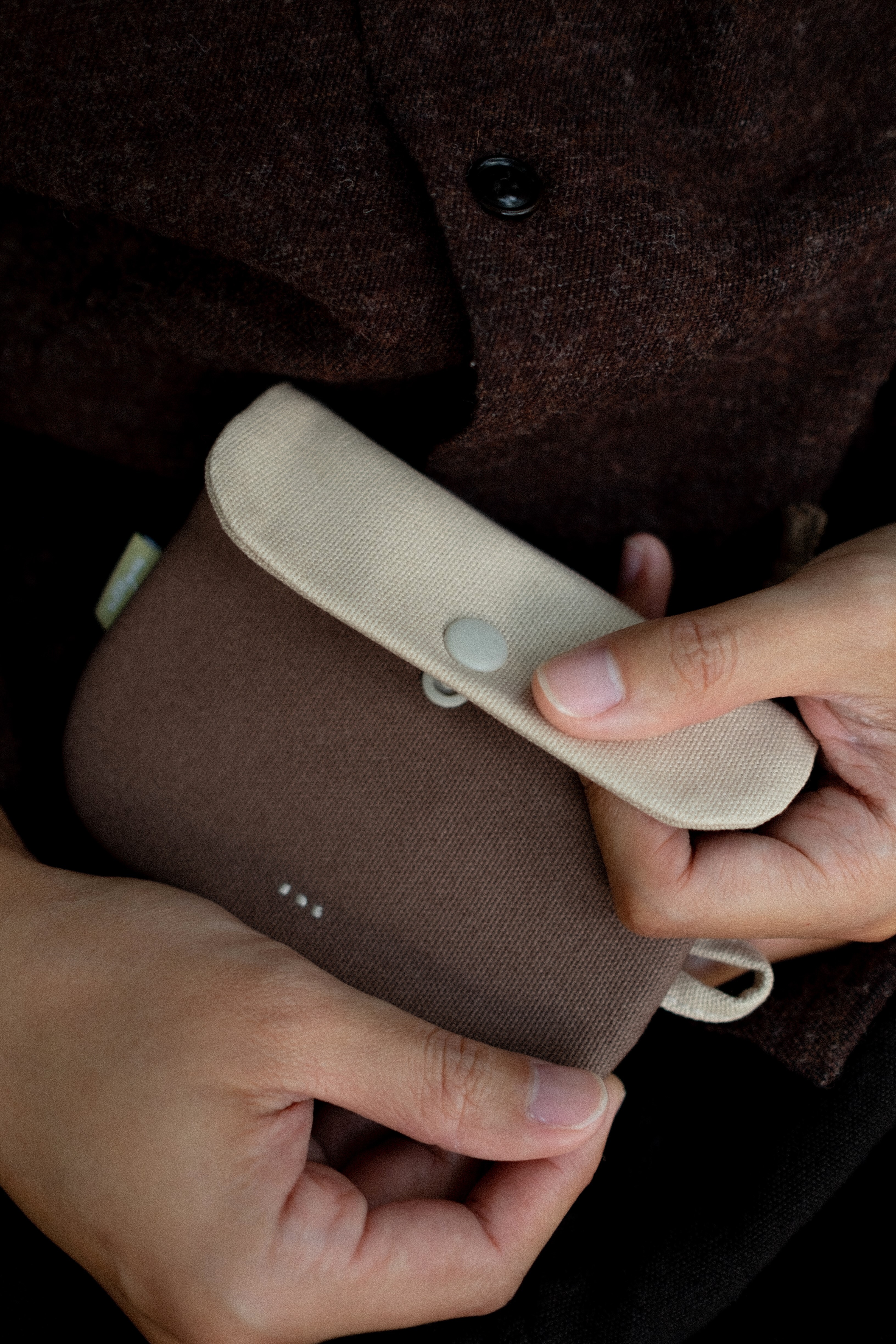 雙層零錢包 | 木