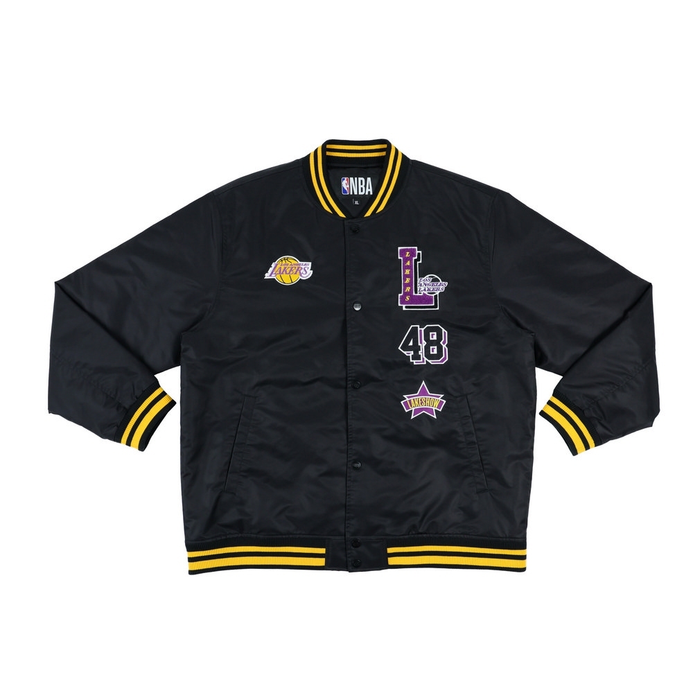 NBA 外套 緞面 棒球外套 湖人隊 3555144220