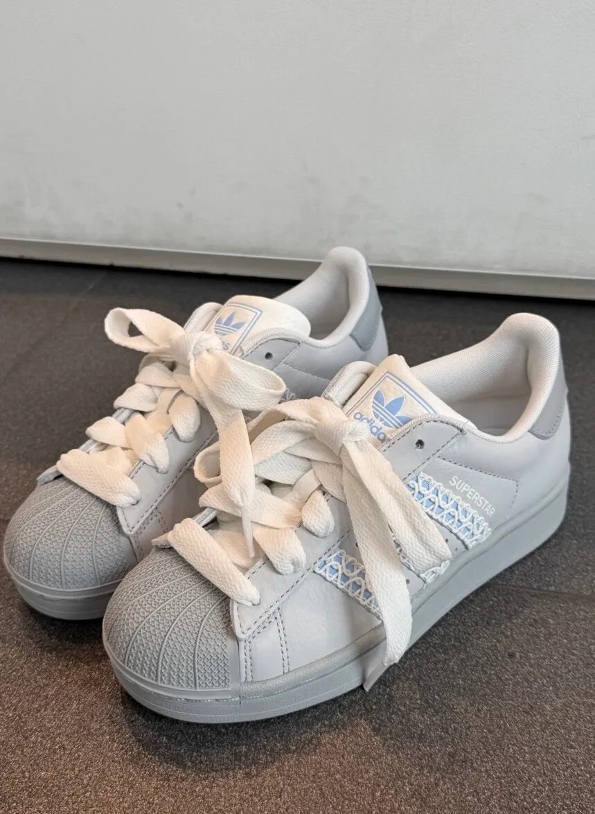 <你們在找的!💦>  Adidas SUPERSTAR 2.0 灰藍音調 貝殼鞋💙