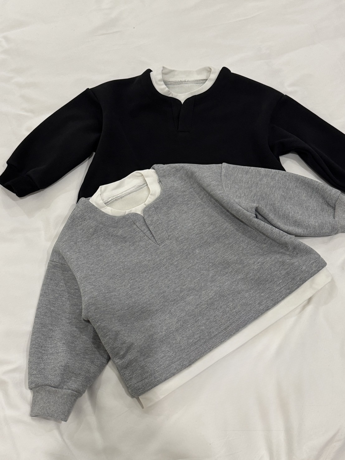 S00008加絨假兩件上衣