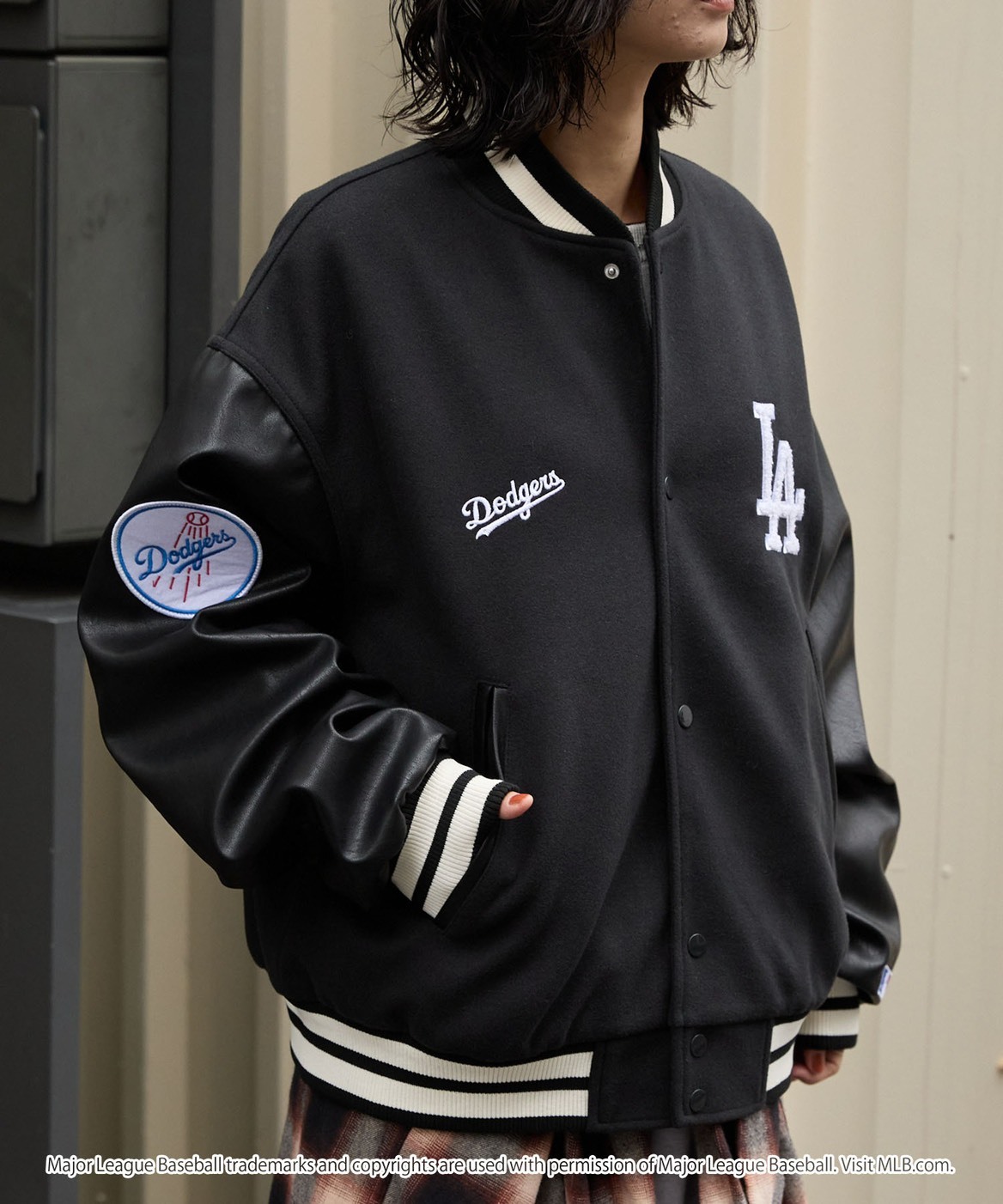 #預購 日本限定 MLB 刺繡布章 麥爾登毛呢棒球外套 三色