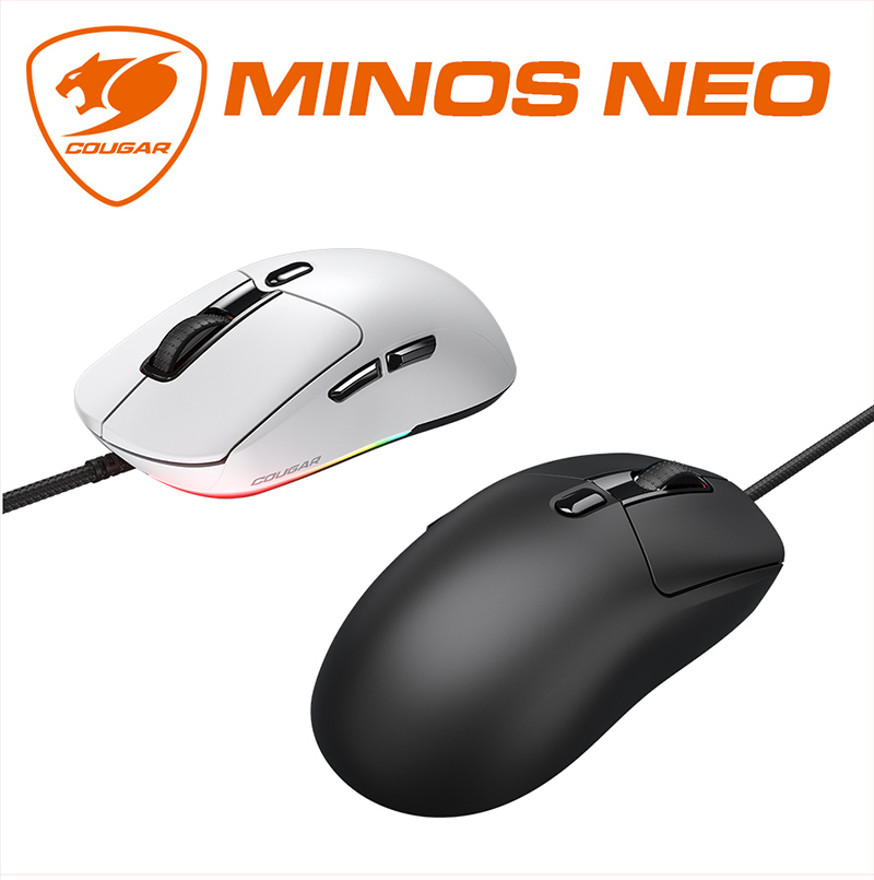 美洲獅 Cougar MINOS NEO 有線電競滑鼠 輕量設計 長效耐用 零延遲 電競滑鼠 有線滑鼠 遊戲滑鼠